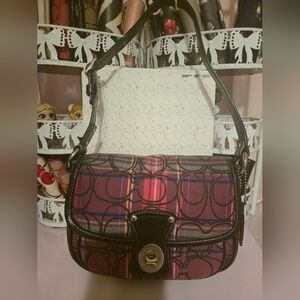 Coach Poppy Tartan Small Bag